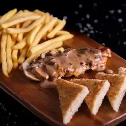 Grilled Chicken with Mushroom Sauce